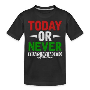 Motivation - Kinder Premium Bio T-Shirt - Schwarz - Vorne