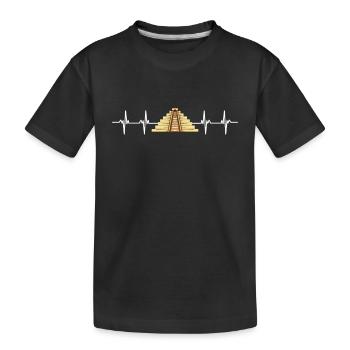 Calendario Azteca Mexican Heritage Maya Aztec - T-shirt bio Premium Enfant - noir - Devant