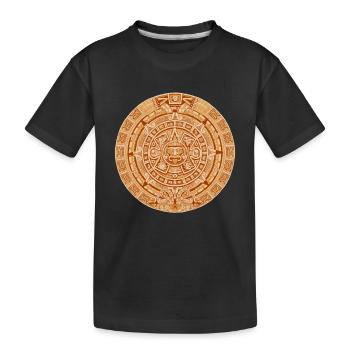 Calendario Azteca Mexican Heritage Maya Aztec - T-shirt bio Premium Enfant - noir - Devant