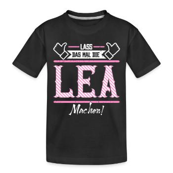 Lea Geschenkidee Geschenk Geburtstag - Kinder Premium Bio T-Shirt - Schwarz - Vorne