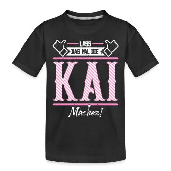 Kai Geschenkidee Geschenk Geburtstag - Kinder Premium Bio T-Shirt - Schwarz - Vorne