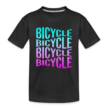 Bicyclette - T-shirt bio Premium Enfant - noir - Devant