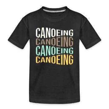 Kanusport - Kinder Premium Bio T-Shirt - Schwarz - Vorne