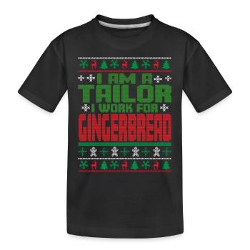 Schneider Weihnachten Spruch - Kinder Premium Bio T-Shirt - Schwarz - Vorne