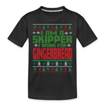 Skipper Citation de Noël - T-shirt bio Premium Enfant - noir - Devant