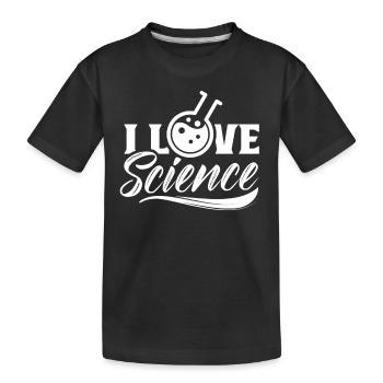 J’adore les dictons de l’équipe scientifique scientifique - T-shirt bio Premium Enfant - noir - Devant