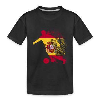 National team Spain Football World Cup - Kids' Premium Organic T-Shirt - black - Front