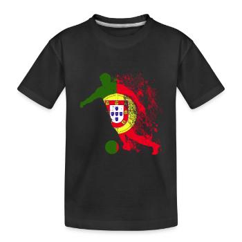 National team Portugal World Cup - Kids' Premium Organic T-Shirt - black - Front