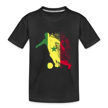 Senegal National Team World Cup - Kids' Premium Organic T-Shirt - black - Front
