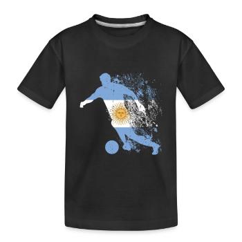 National Team Argentina World Cup - Kids' Premium Organic T-Shirt - black - Front