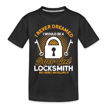 Serrurier Crochetage de serrure Serrurier Employé Serrurier - T-shirt bio Premium Enfant - noir - Devant
