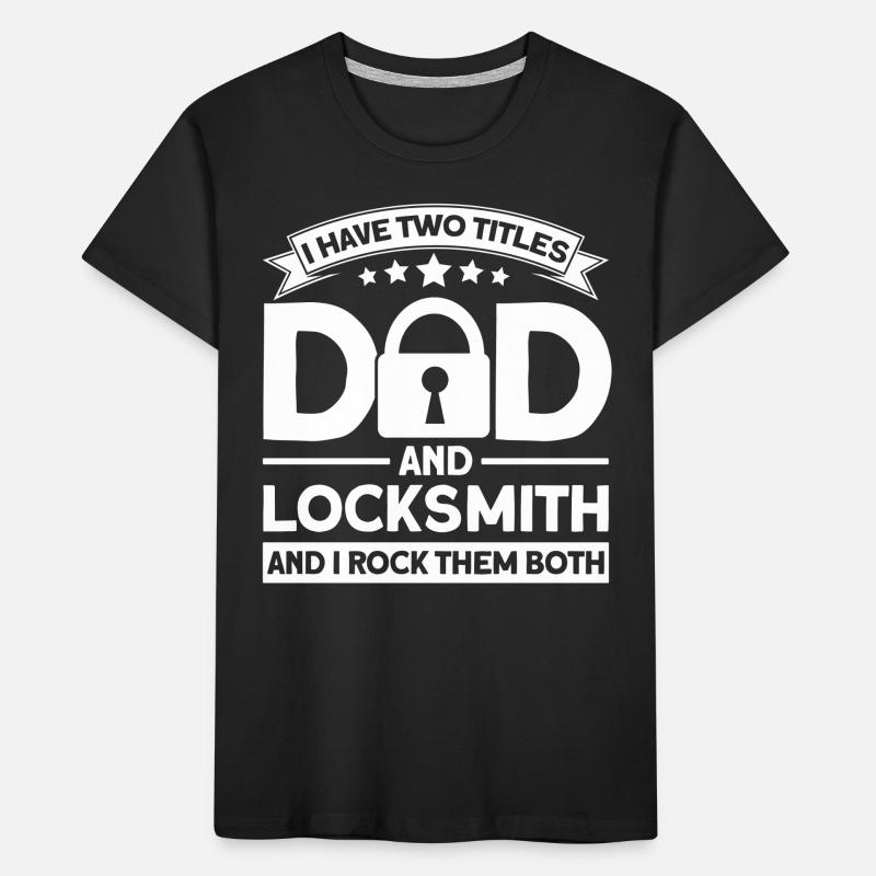 Locksmith Lock Picking Employee Locksmith Kids' Premium Organic T-Shirt