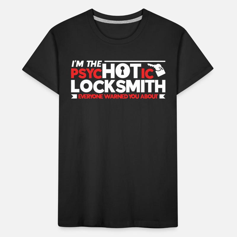 Locksmith Lock Picking Employee Locksmith Kids' Premium Organic T-Shirt