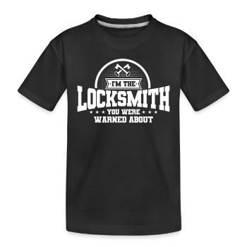 Serrurier crochetage serrurerie employé serrurier - T-shirt bio Premium Enfant - noir - Devant