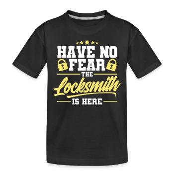 Serrurier crochetage serrurerie employé serrurier - T-shirt bio Premium Enfant - noir - Devant