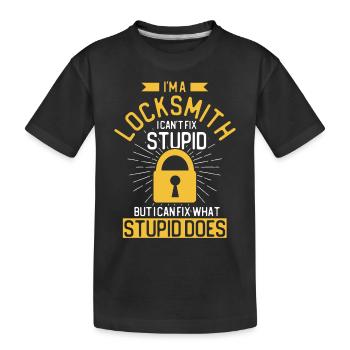 Serrurier Crochetage de serrure Serrurier Employé Serrurier - T-shirt bio Premium Enfant - noir - Devant