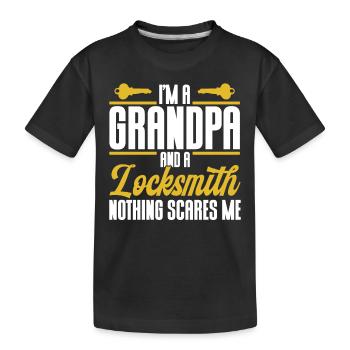 Serrurier Crochetage de serrure Serrurier Employé Serrurier - T-shirt bio Premium Enfant - noir - Devant