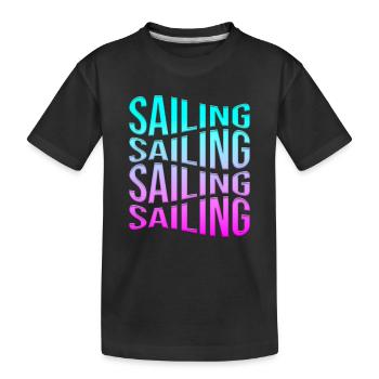Voile - T-shirt bio Premium Enfant - noir - Devant