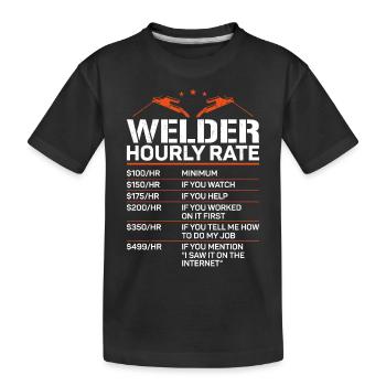 Soudeur Soudeur Soudeur Vintage Soudeur - T-shirt bio Premium Enfant - noir - Devant