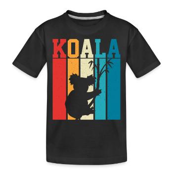 Koala Australian Koala Bear - T-shirt bio Premium Enfant - noir - Devant