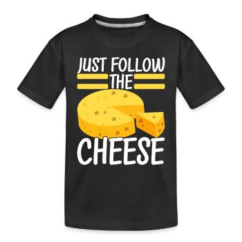 Amateurs de fromage Gouda - T-shirt bio Premium Enfant - noir - Devant