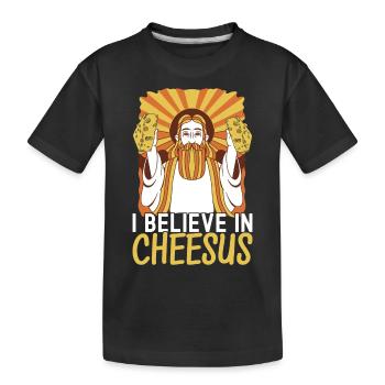 Amateurs de fromage Gouda - T-shirt bio Premium Enfant - noir - Devant