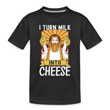 Amateurs de fromage Gouda - T-shirt bio Premium Enfant - noir - Devant