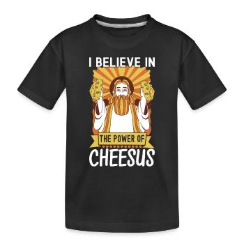 Amateurs de fromage Gouda - T-shirt bio Premium Enfant - noir - Devant