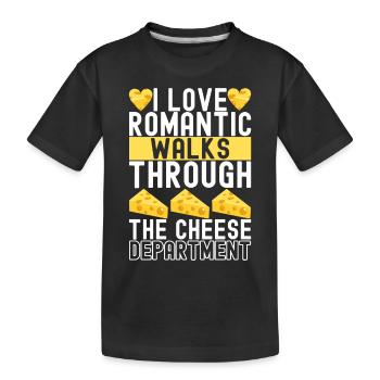 Amateurs de fromage Gouda - T-shirt bio Premium Enfant - noir - Devant