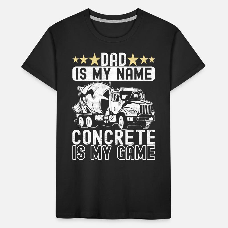 Construction workers Craftsmen Concrete workers Kids' Premium Organic T-Shirt