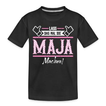 Maja Geschenkidee Geschenk Geburtstag - Kinder Premium Bio T-Shirt - Schwarz - Vorne