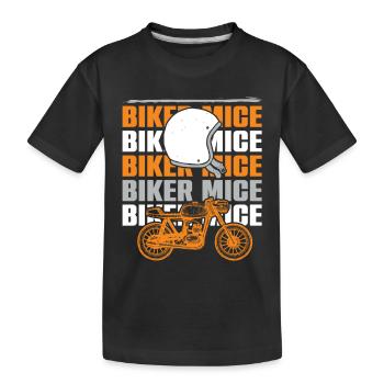 Devis motard motard - T-shirt bio Premium Enfant - noir - Devant