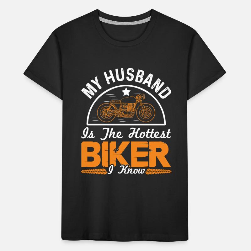 motorrad ehemann spruch Kinder Premium Bio T-Shirt