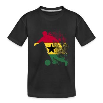 Ghana National Team World Cup - Kids' Premium Organic T-Shirt - black - Front