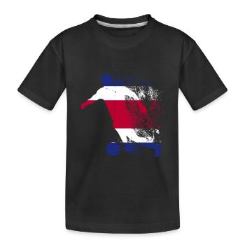 Équipe nationale du Costa Rica - T-shirt bio Premium Enfant - noir - Devant