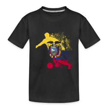 National Team Ecuador Football World Cup - Kids' Premium Organic T-Shirt - black - Front