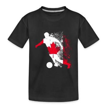 National Team Canada Football World Cup - Kids' Premium Organic T-Shirt - black - Front