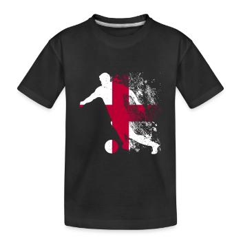 National team England Football World Cup - Kids' Premium Organic T-Shirt - black - Front