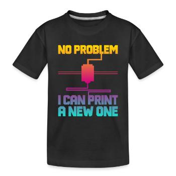 3D Printer 3D Printing - Kids' Premium Organic T-Shirt - black - Front