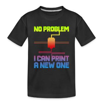 3D Printer 3D Printing - Kids' Premium Organic T-Shirt - black - Front