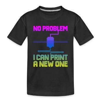 3D Printer 3D Printing - Kids' Premium Organic T-Shirt - black - Front
