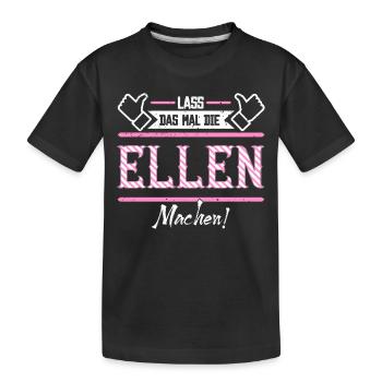 Ellen Geschenkidee Geschenk Geburtstag - Kinder Premium Bio T-Shirt - Schwarz - Vorne