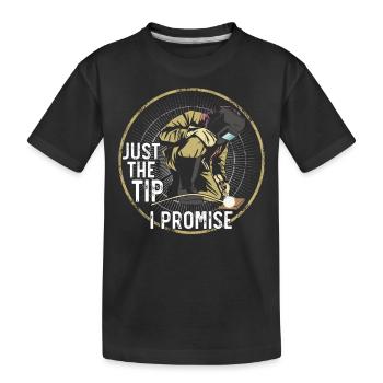 Welder Welding Pun Vintage Just - Kinder Premium Bio T-Shirt - Schwarz - Vorne
