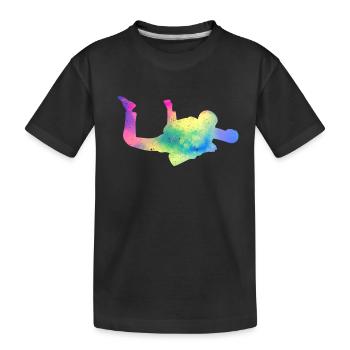 Skydiving Skydiving Extreme Sports - Kids' Premium Organic T-Shirt - black - Front
