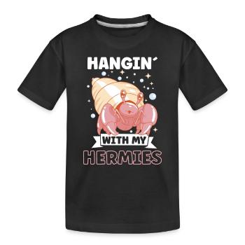 Hermit Crab Crabbing Crab Whisperer Crab Hunting - Kids' Premium Organic T-Shirt - black - Front