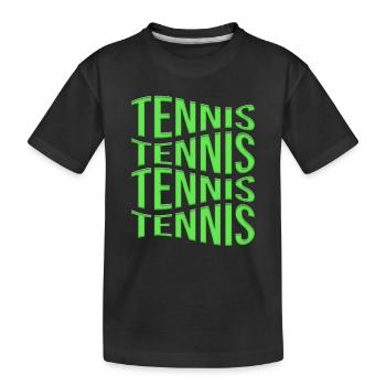 tennis - T-shirt bio Premium Enfant - noir - Devant