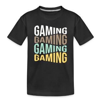 Jeu - T-shirt bio Premium Enfant - noir - Devant