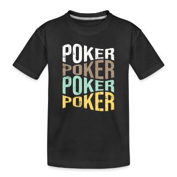 poker - T-shirt bio Premium Enfant - noir - Devant
