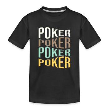 poker - T-shirt bio Premium Enfant - noir - Devant