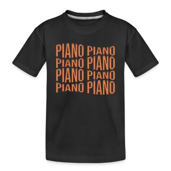 Piano - T-shirt bio Premium Enfant - noir - Devant